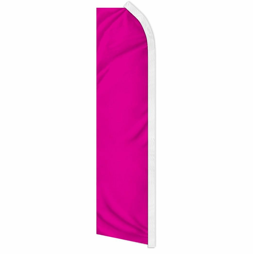 « MAGENTA » advertising super flag swooper banner business sign solid color pink