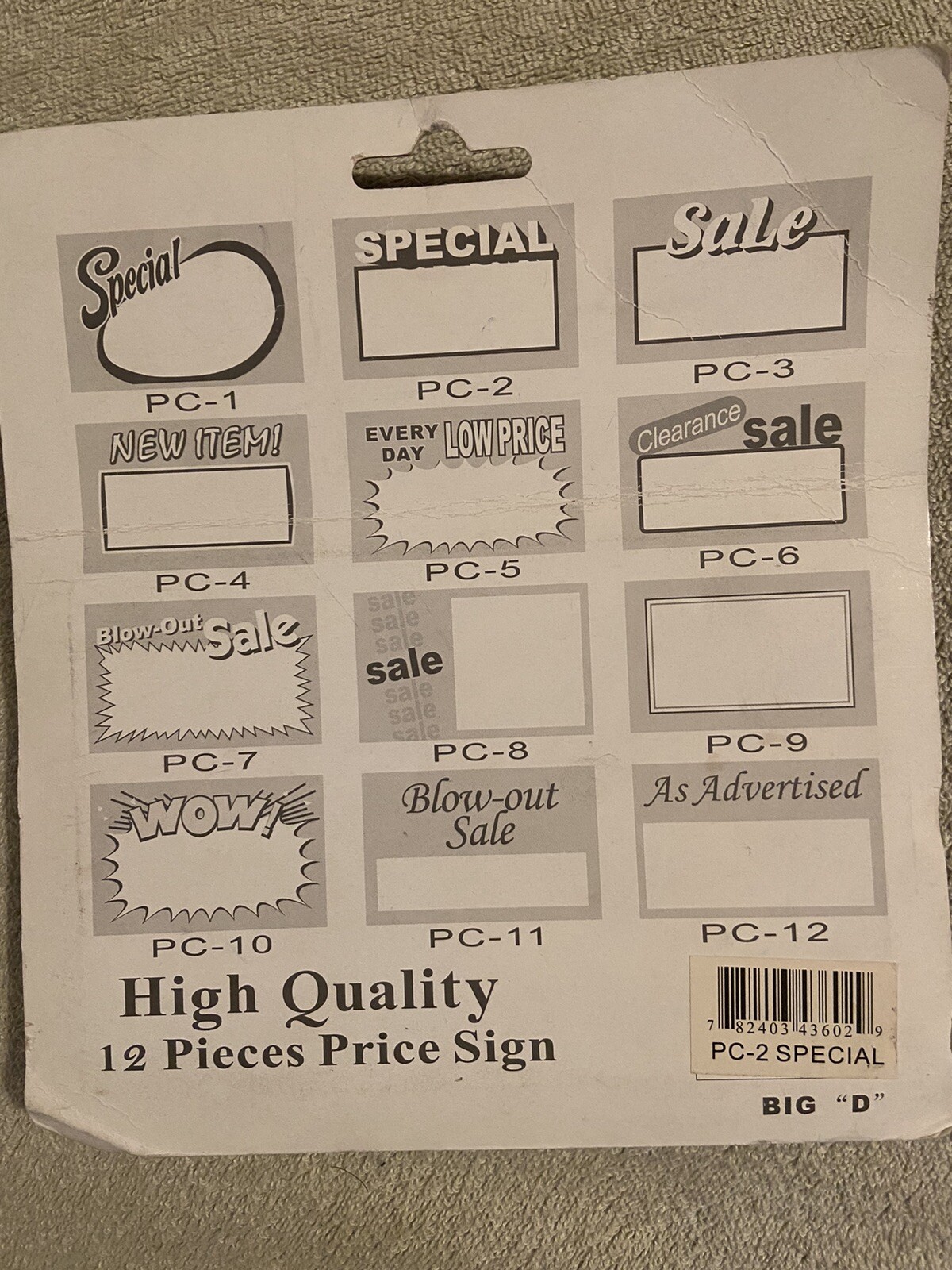 Price Signs Sale Signs 12 Pieces New In Original Box Ships USPS