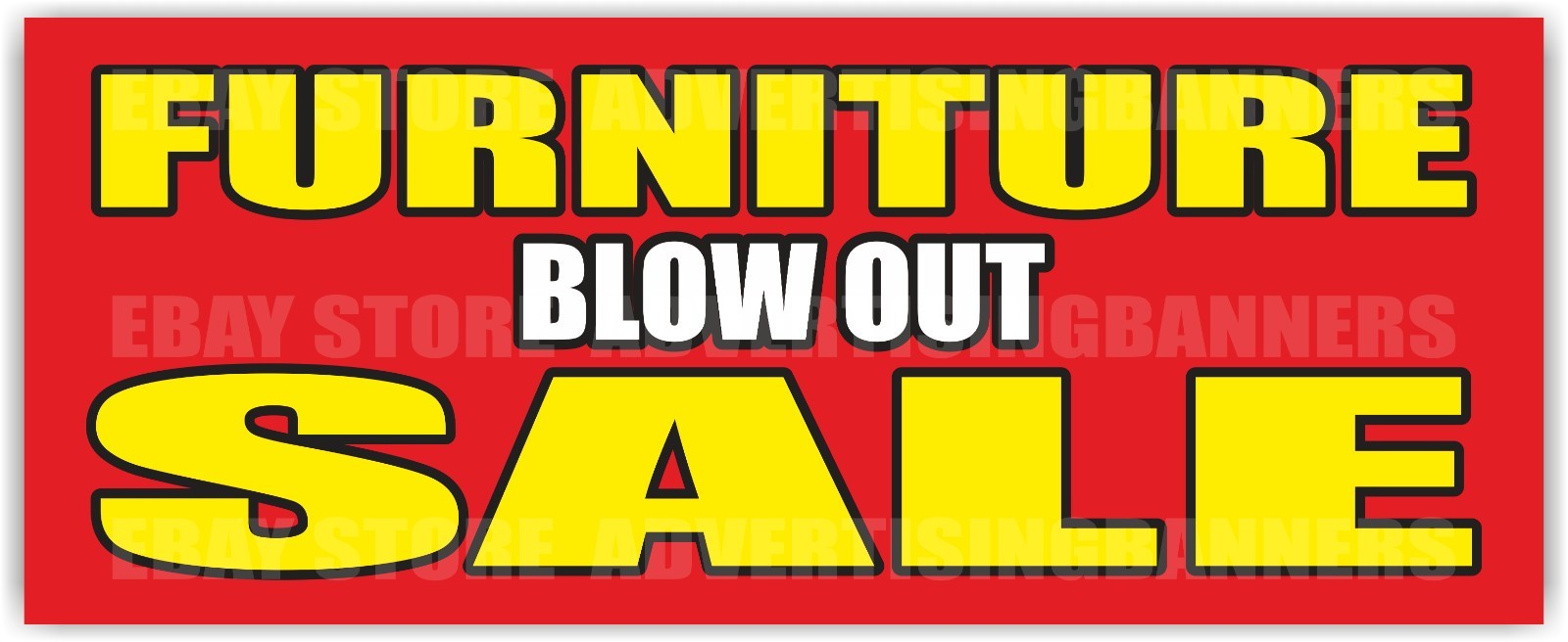 FURNITURE BLOW OUT SALE Advertising Banner Vinyl Mesh Sign Sofa Mattress Bed Bat