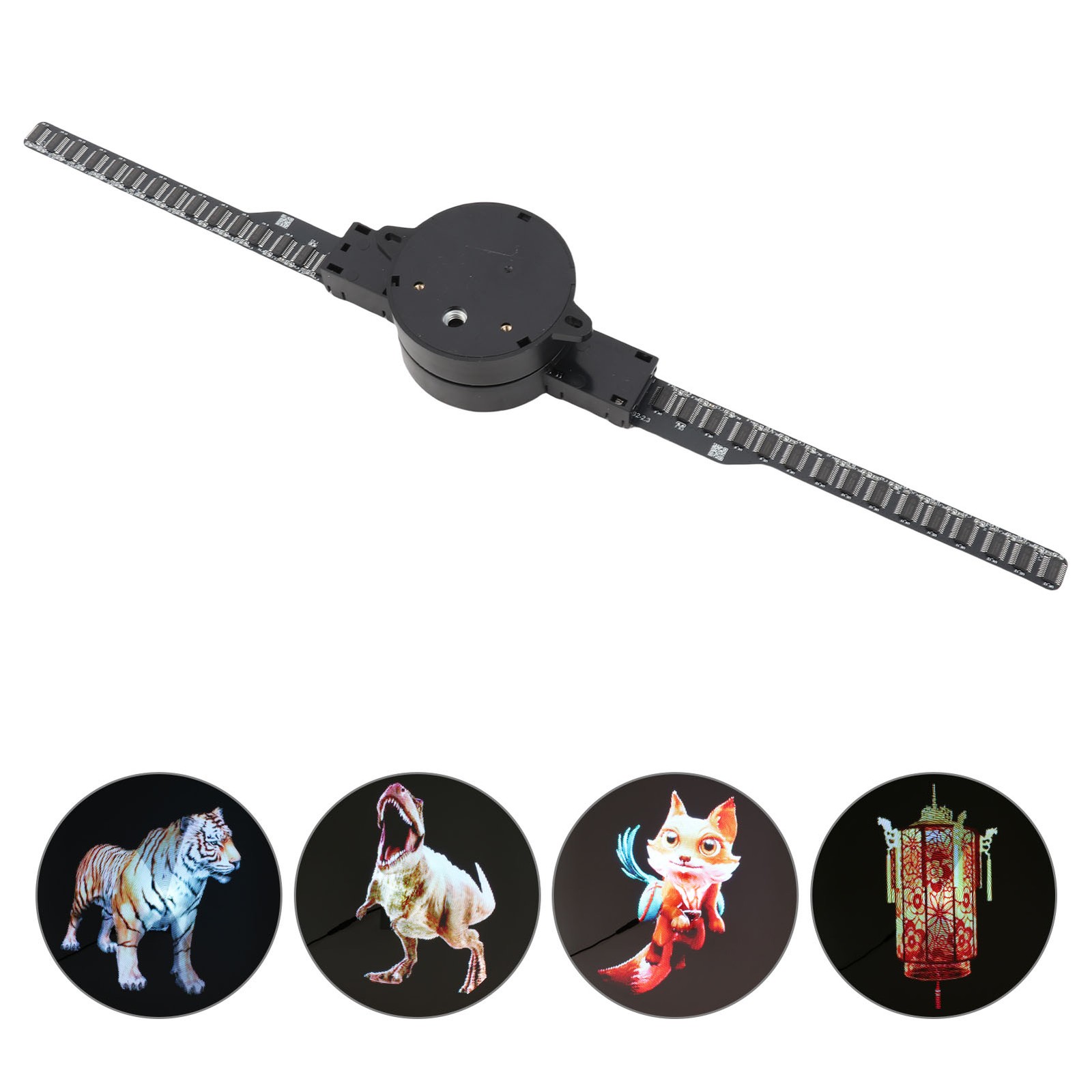 3D Hologram Fan Borderless Floating Display Remote & App Control Advertising Fan