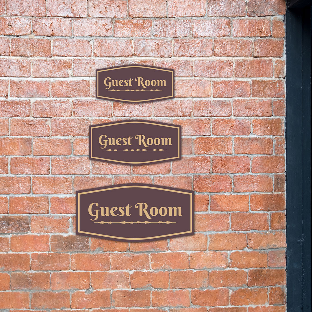 Fancy Plus Guest Room Wall or Door Sign