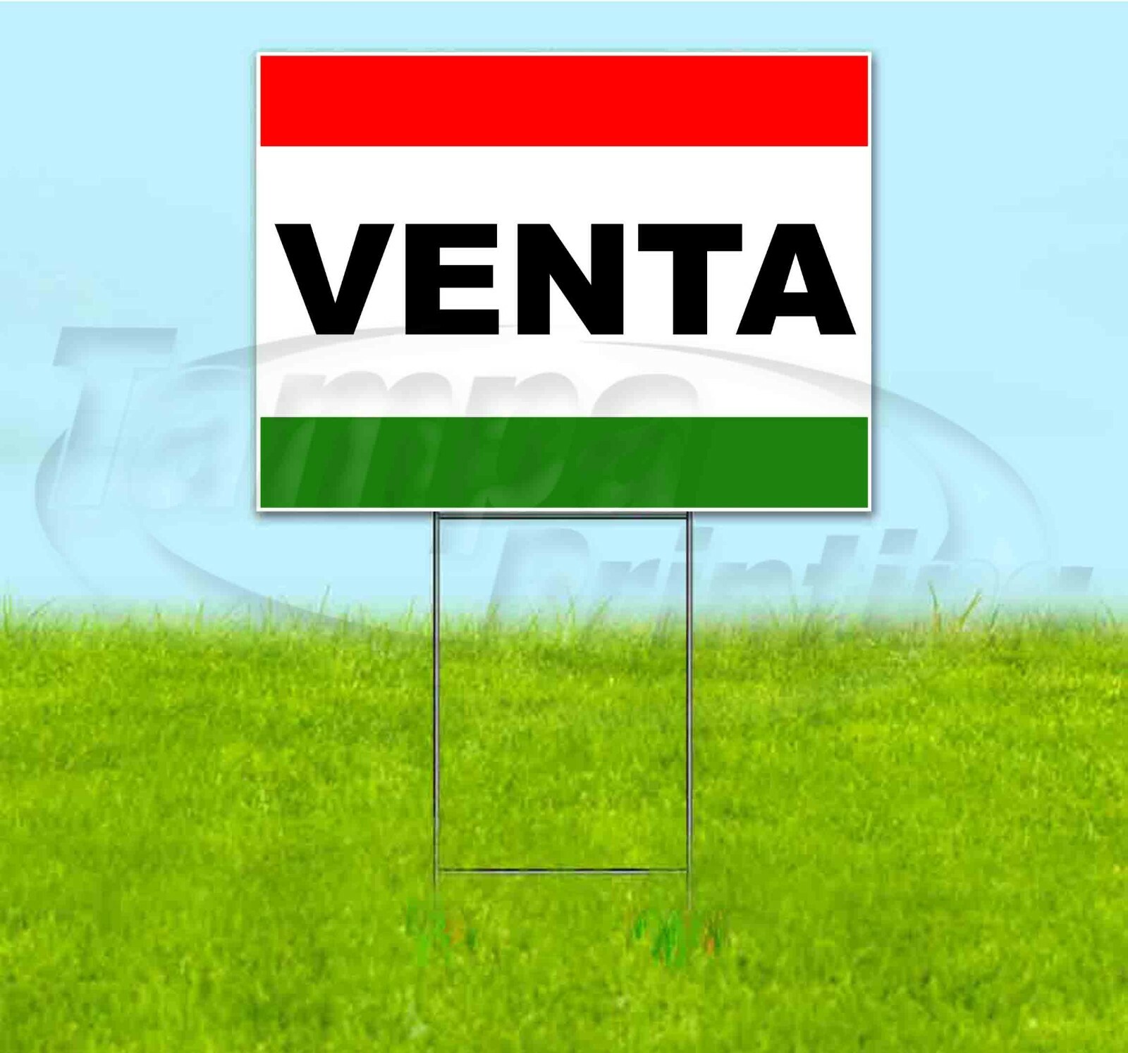 VENTA 18×24 Yard Sign WITH STAKE Corrugated Bandit USA BUSINESS SPANISH
