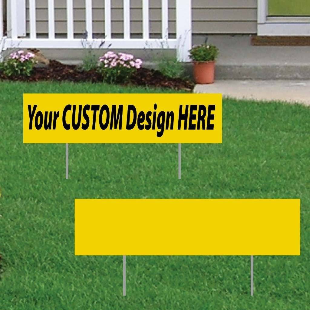 6&Prime;x24&Prime; 4mm Corrugated Plastic Blank Yard Sign – Set of 12