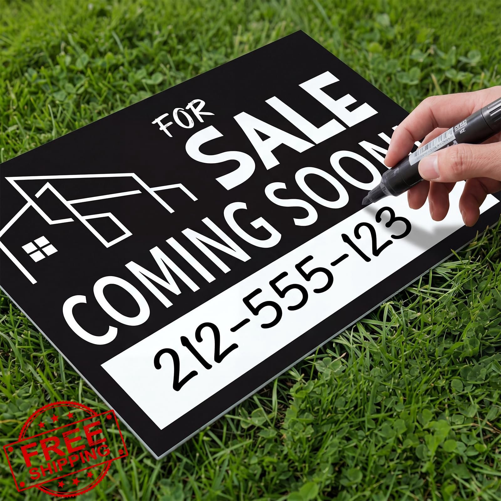 Otoolling 3 Pack Coming Soon Real Estate Sign Black