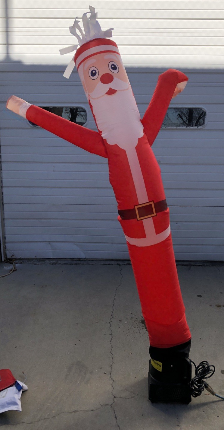Air Sky Puppet Dancing 1/4HP Blower w/4 Dancer 6&prime; USA/2ea Santa Claws/Ghost