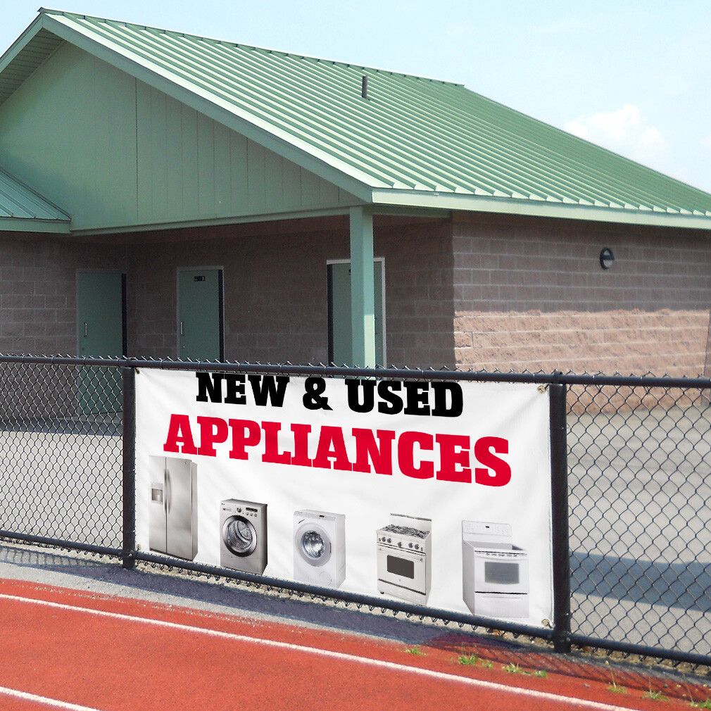 Vinyl Banner Multiple Sizes New & Used Appliances Business Business Outdoor