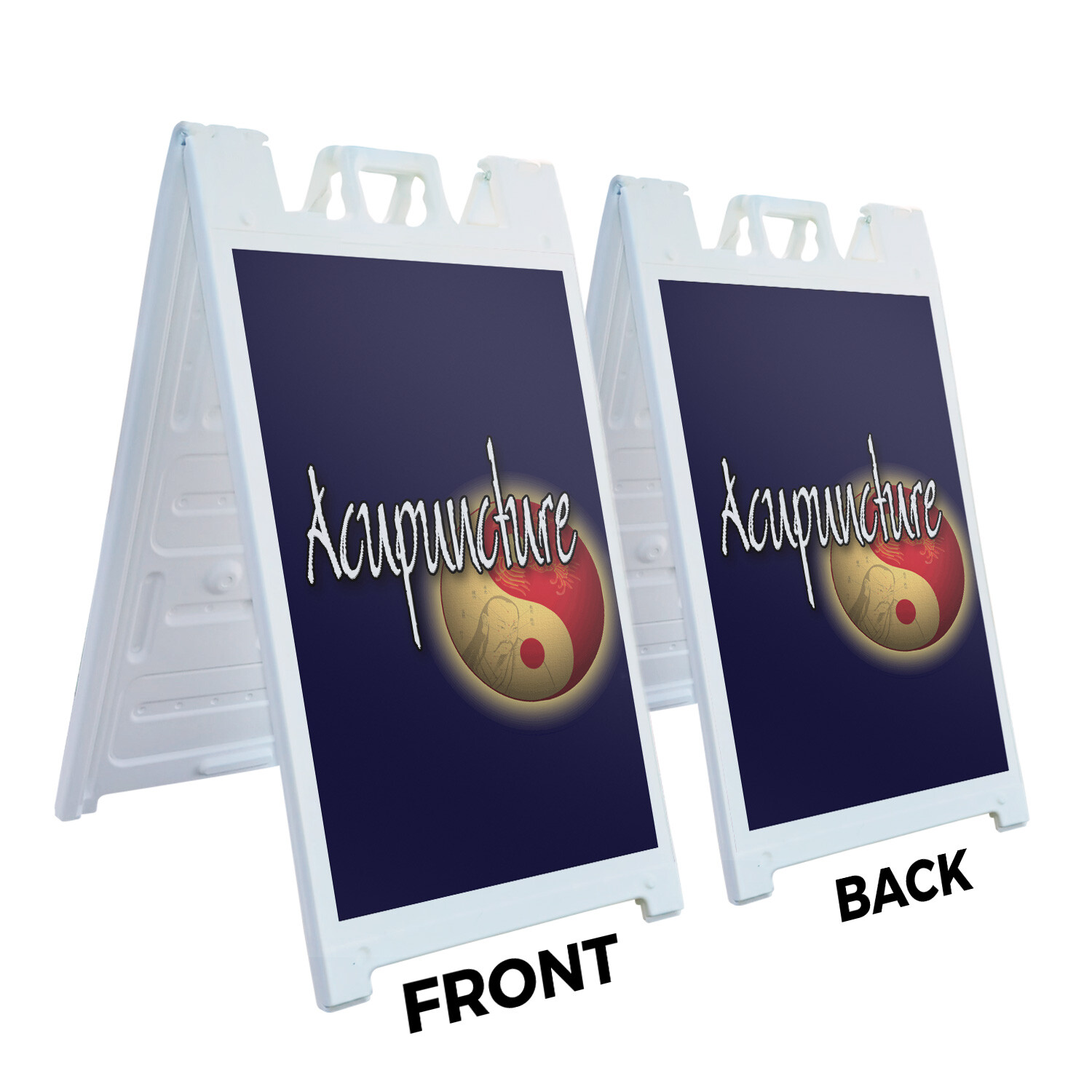 A-frame Sidewalk Acupuncture 24&Prime; x 36&Prime; Double Sided A-Frame Sidewalk Sign