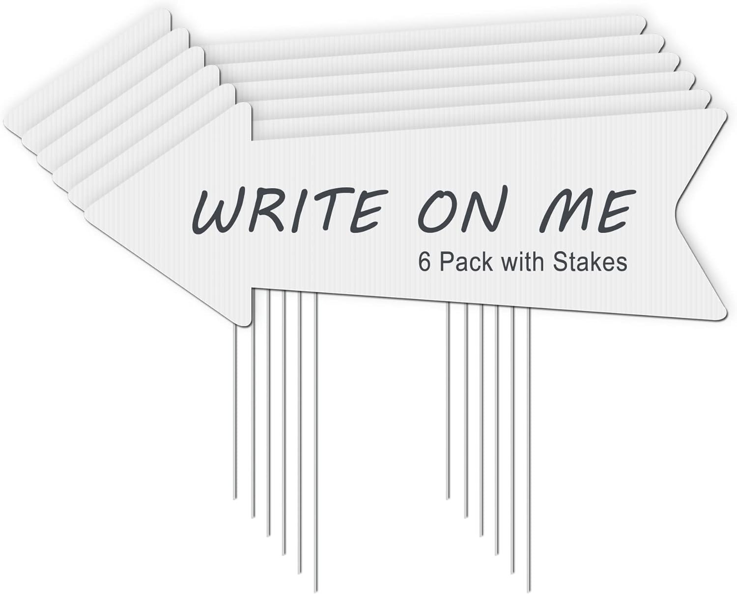 Weather-Resistant 6-Piece Arrow Signs Set – Easy DIY Wedding Directional Tools