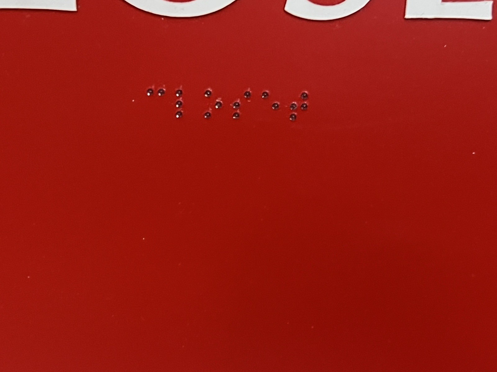 12&Prime; X12&Prime; CLOSET Sign – ADA Compliant 2 Braille Text Acrylic Sign