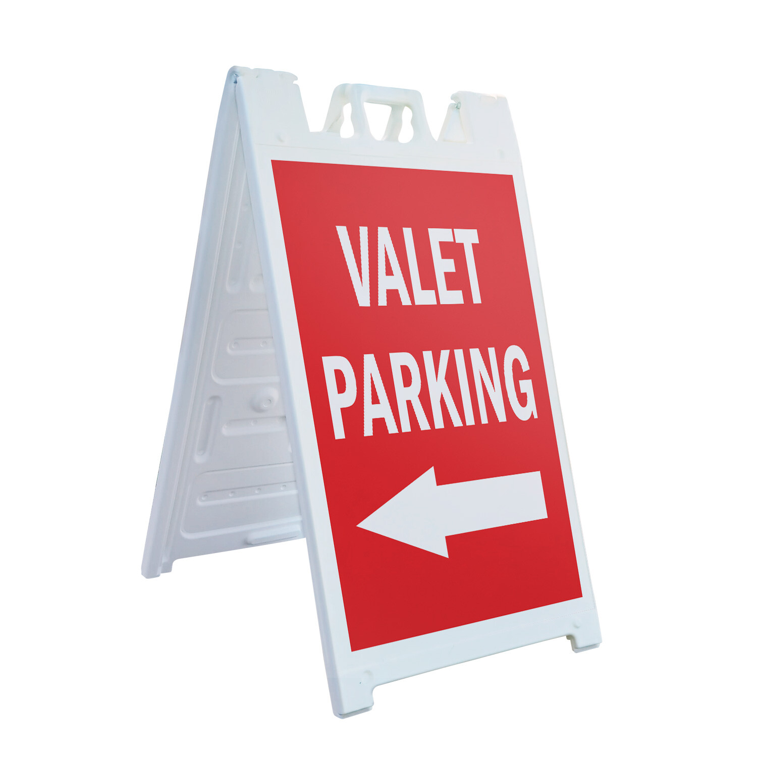 A-frame Sidewalk Valet Parking With Arrow 24&Prime; x 36&Prime; Double Sided A-Frame Sidewal