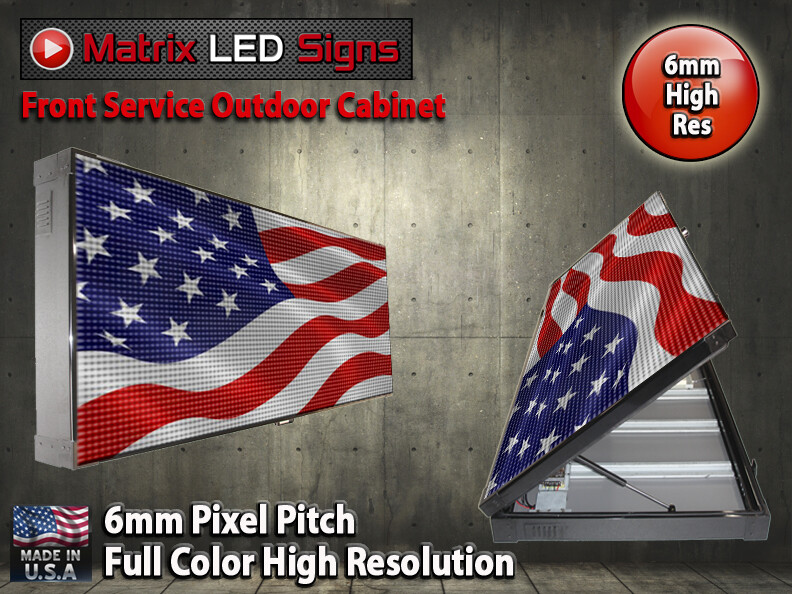 LED Sign Outdoor 2 Sided LED Programmable Message Center 2 Sided Sign P6