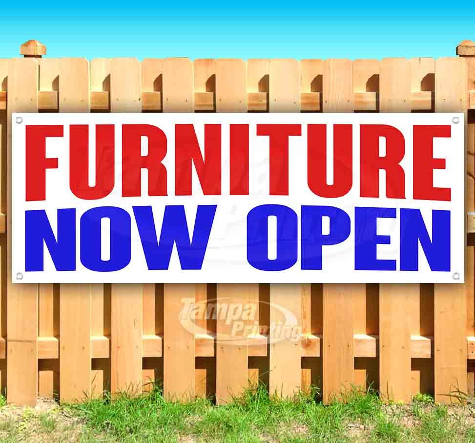 FURNITURE NOW OPEN Advertising Vinyl Banner Flag Sign Many Sizes