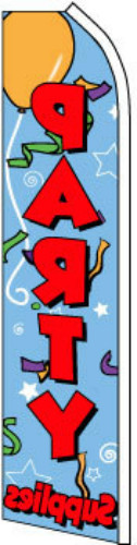 PARTY SUPPLIES advertising super flag swooper banner business sign decor supply