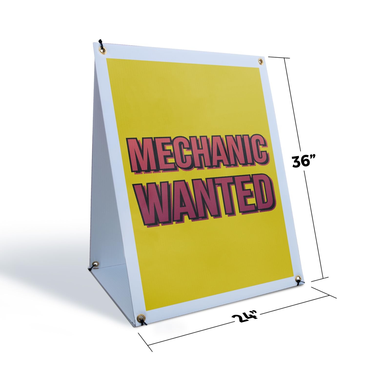 Signmission Mechanic Wanted Sidewalk Sign 24 Inch X 36 Inch A-Frame Images On