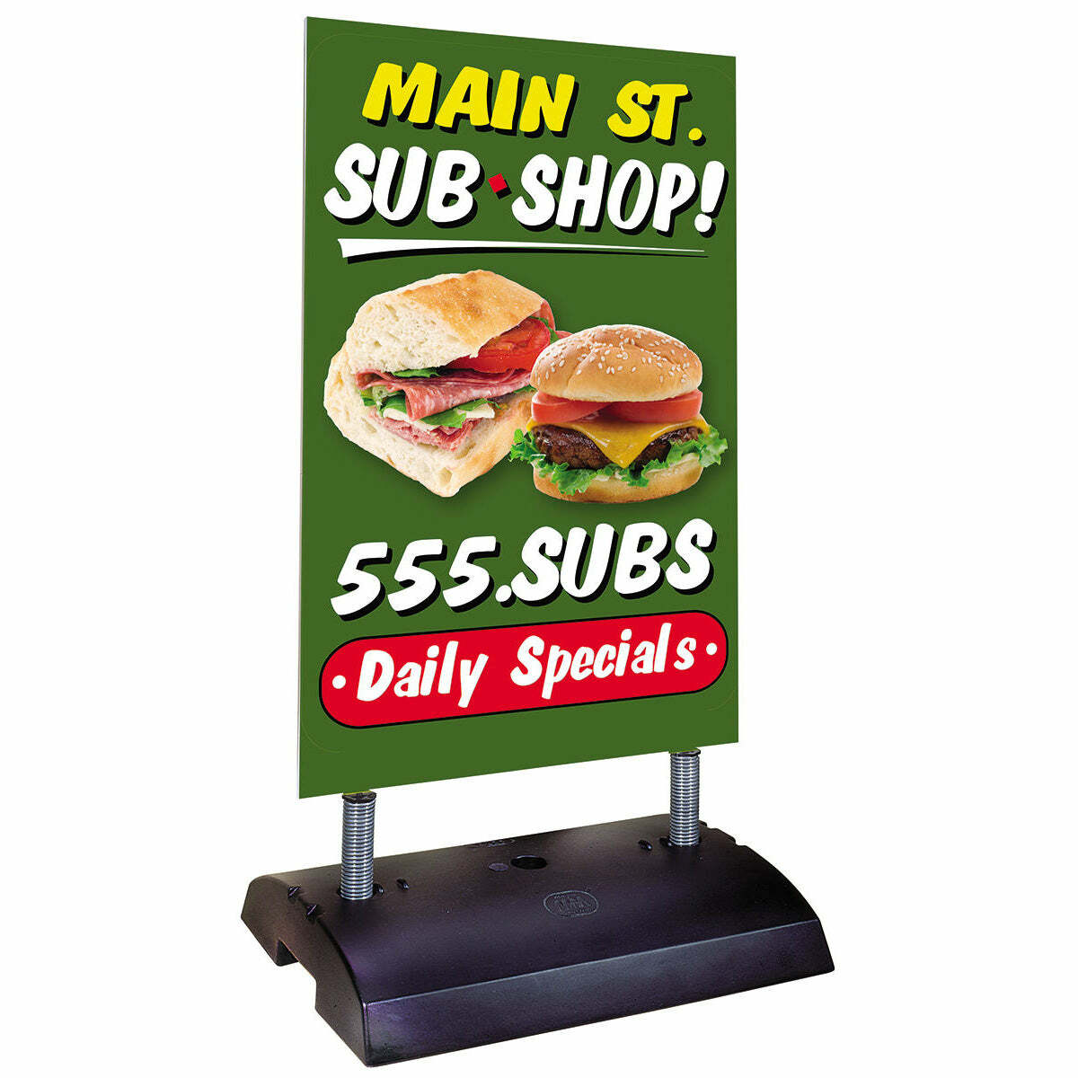 MagicMaster Springer® Ready-4-Graphics Sidewalk Message Board Sign | 24&Prime;w x 36&Prime;h