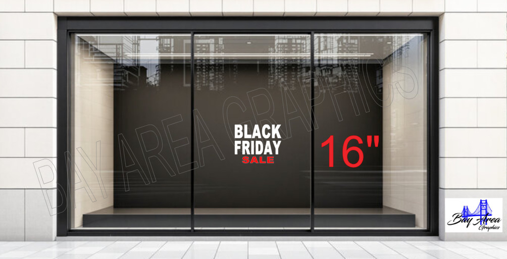 BLACK FRIDAY SALE Shop Window Decal *ORACAL 651 Vinyl Business Promotion Sign