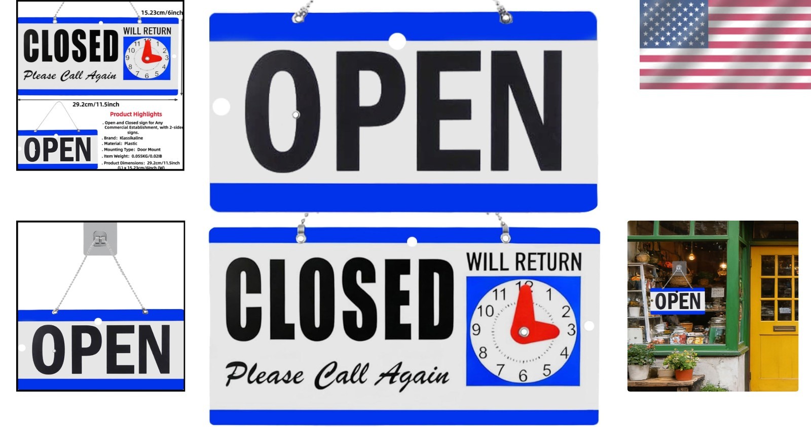 Eye-Catching 11.5&Prime;L LED Open Sign with Custom Stickers – For All Business Types