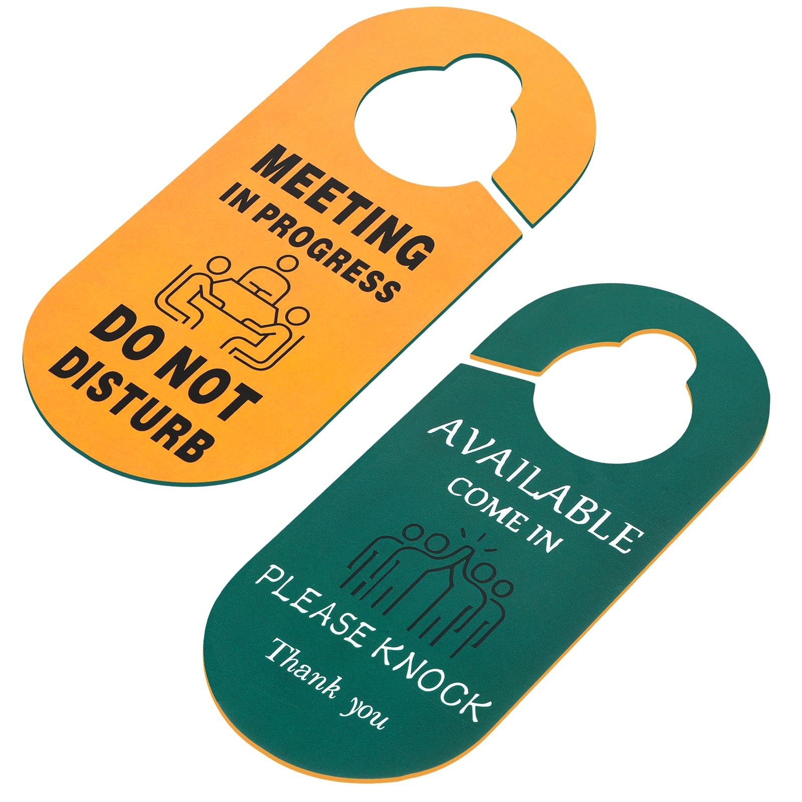 Meeting In Progress Door Sign Do Not Disturb Hanger DoubleSided Available