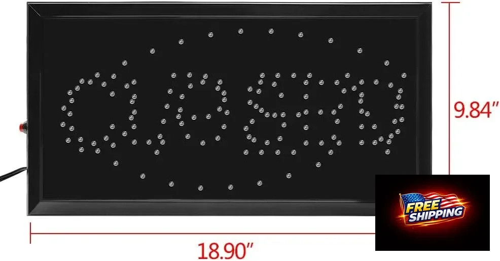 Boshen Led Open Signs Decor for Business Mart Shop Store Bar Cafe Barber ATM Now