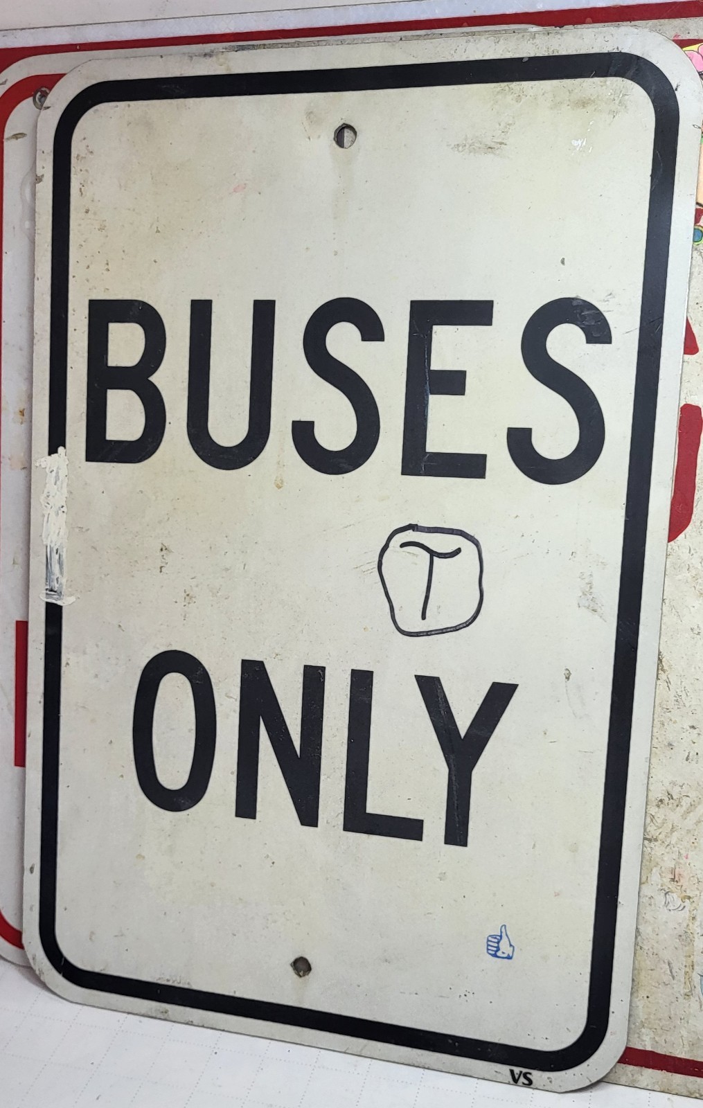 LOT OF 6 OLD USED ALUMINUM SIGNS RANDOM