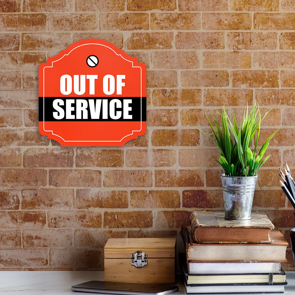 Heritage Plus Out of Service Wall or Door Sign | Business Signage