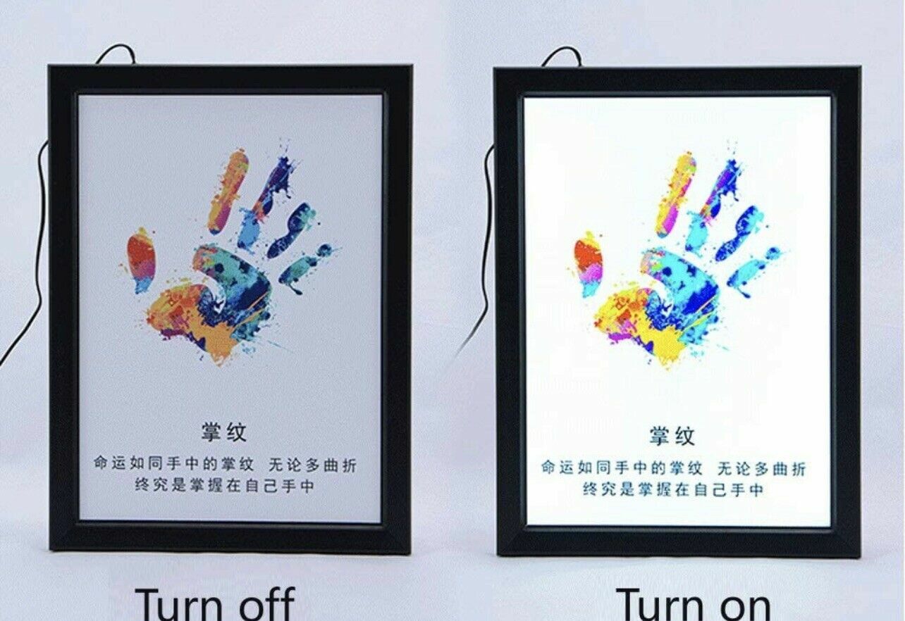 16&Prime;x20&Prime; LED Backlit Movie Poster Art Picture Frame Light Box Advertising Display