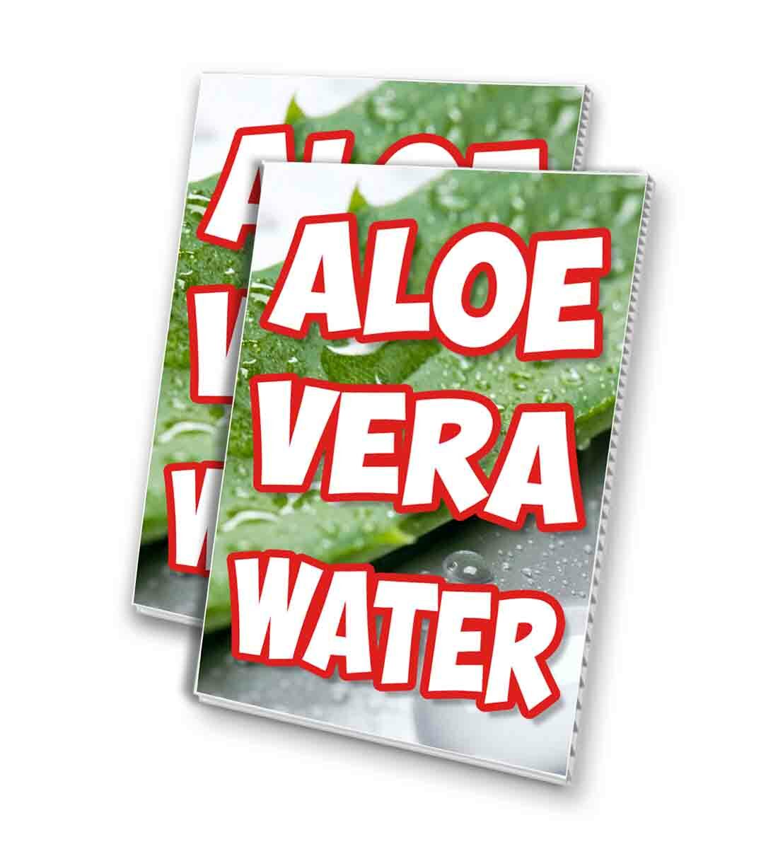 ALOE VERA WATER Signicade 24×36 A Frame Sidewalk Sign Double Sided DRINK