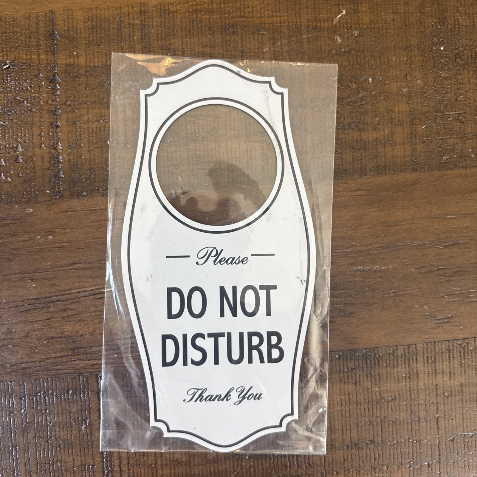 All Quality Please DO NOT Disturb Door Hanger – Light Gray, 4&Prime; x 8&Prime;