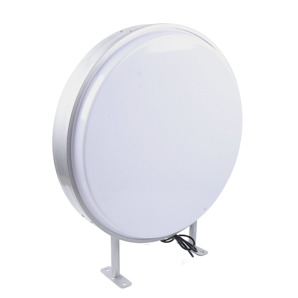 Round LED Light Box Double Side Outdoor Advertising Illuminated Projecting Sign