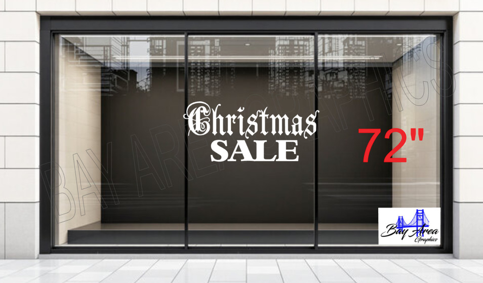 Christmas SALE Retail Store Window Deca Sign Vinyl Oracal 651 Exterior