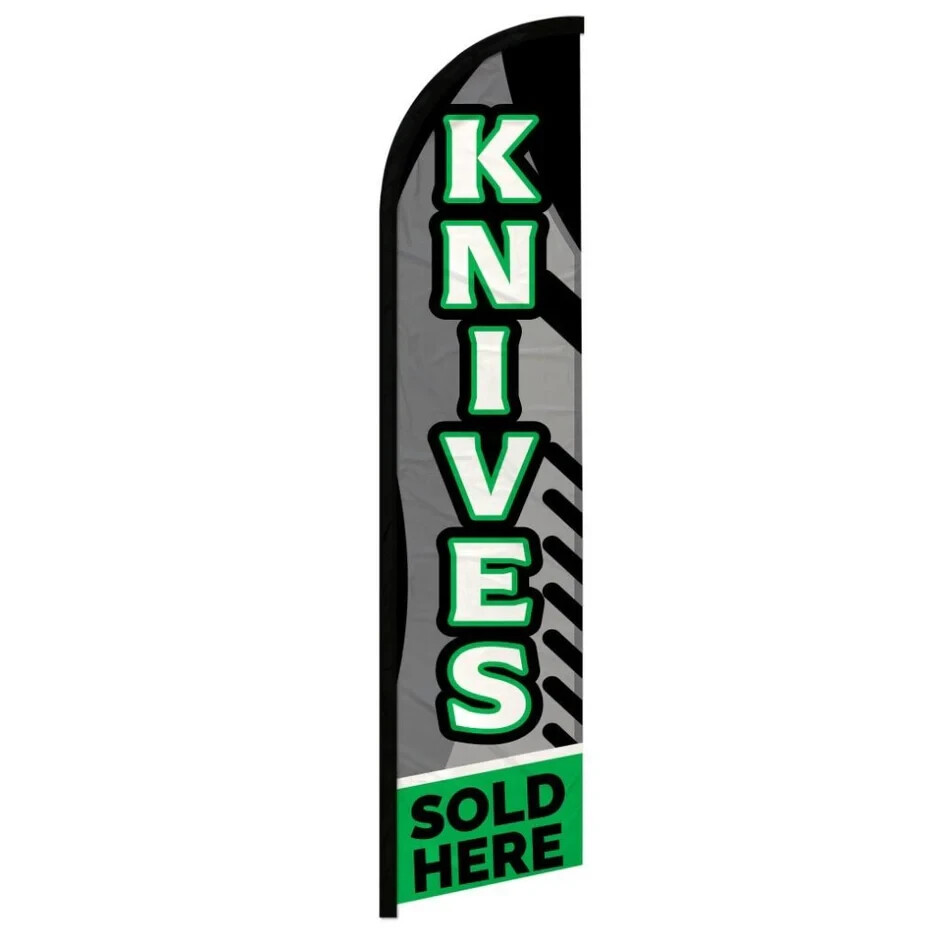 Knives Sold Here Windless Advertising Banner Flag Knives for Sale Kinves Shop