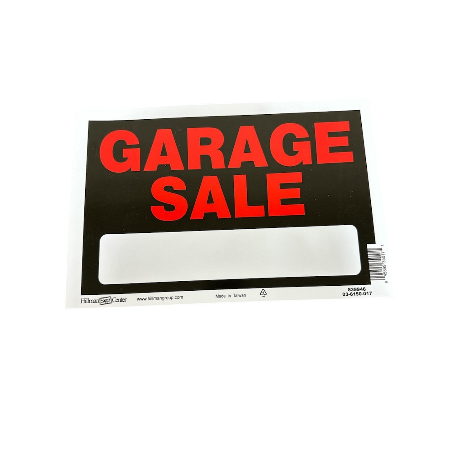 Hillman 8&Prime; x 10&Prime; Plastic Signs Various Models New