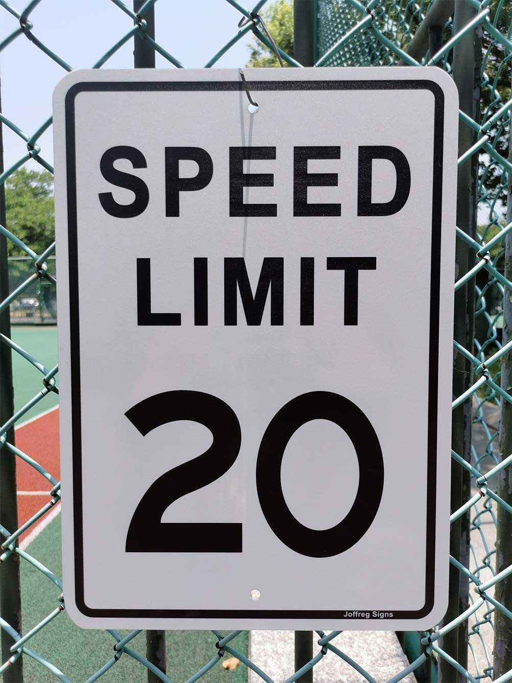 2 Pack Speed Limit 20 MPH Sign 17×12 Inch Reflective Aluminum Traffic Board