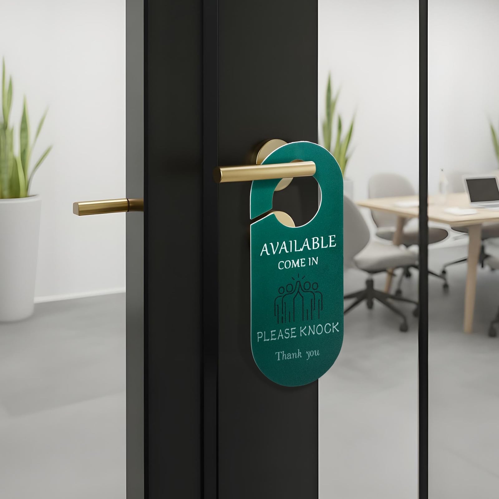 Meeting In Progress Door Sign Do Not Disturb Hanger DoubleSided Available