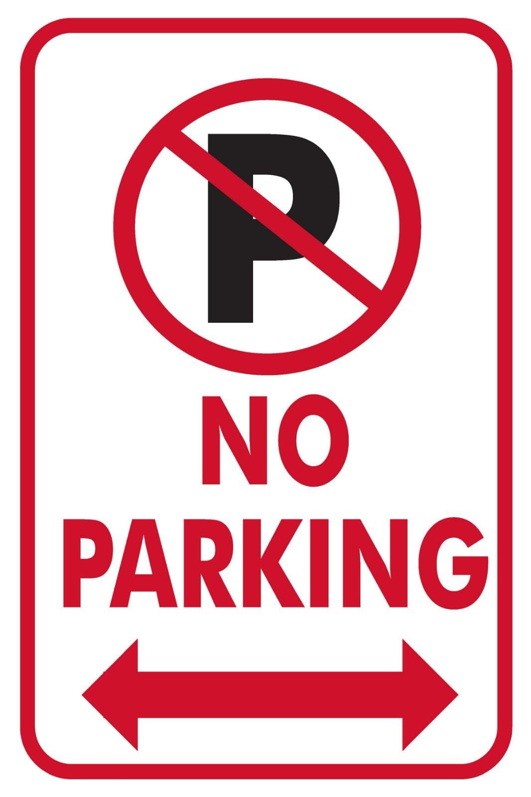 No Parking | Single-sided Parking Sign | 12&Prime;W x 18&Prime;H