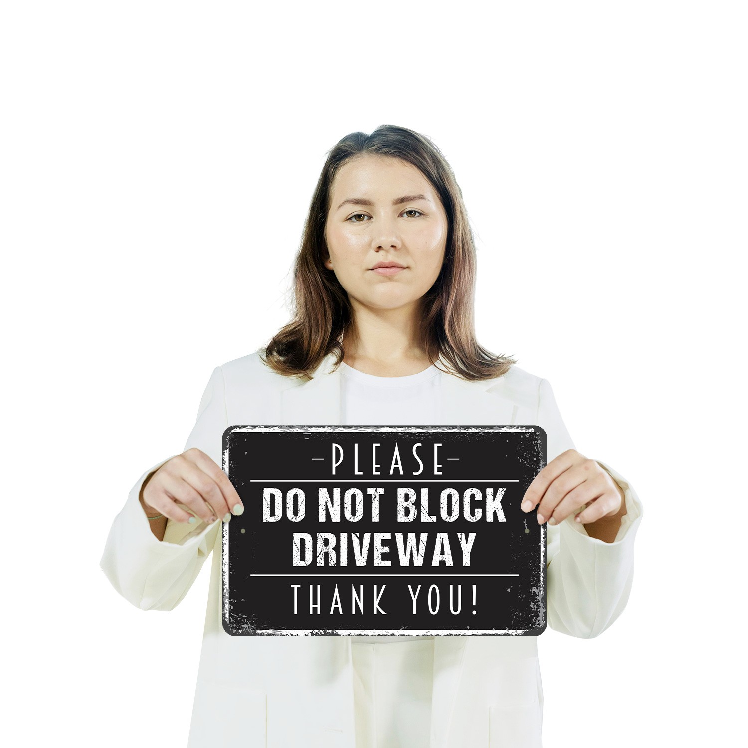 Please Do Not Block Driveway Sign Keep Entrance Clear Durable Perfect for Homes