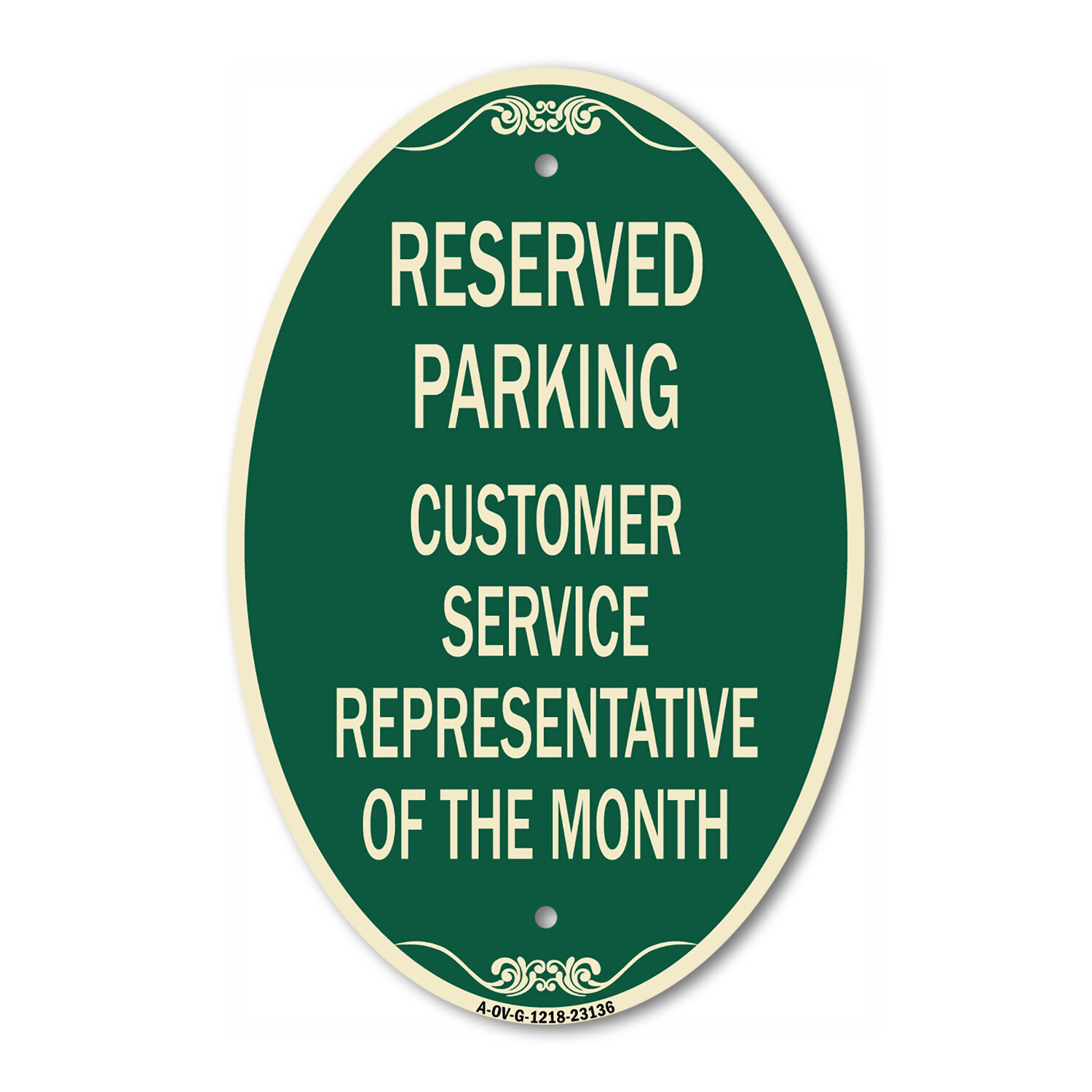 Reserved Parking Customer Service Representative of the Month 12&Prime; x 18&Prime;
