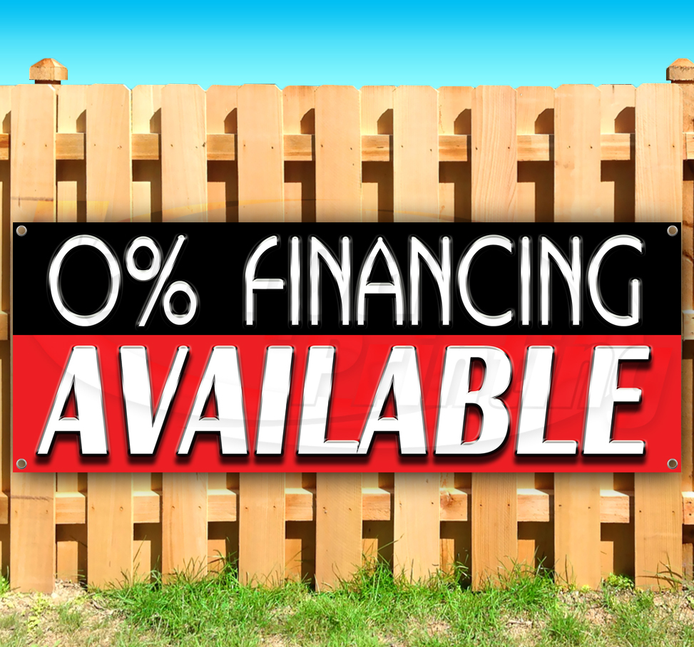 0% FINANCING AVAILABLE Advertising Vinyl Banner Flag Sign Many Sizes SB08966