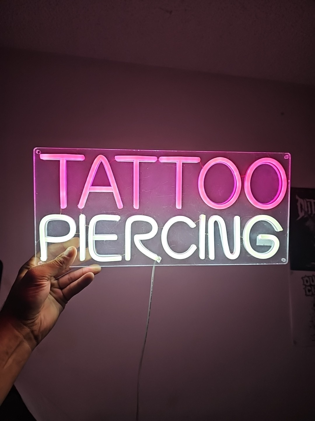 Body Piercing LED Neon Sign Usb And Switch Used