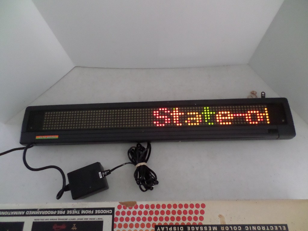 Beta Brite Electronic Color Message Display Promote Advertise Storefront Works