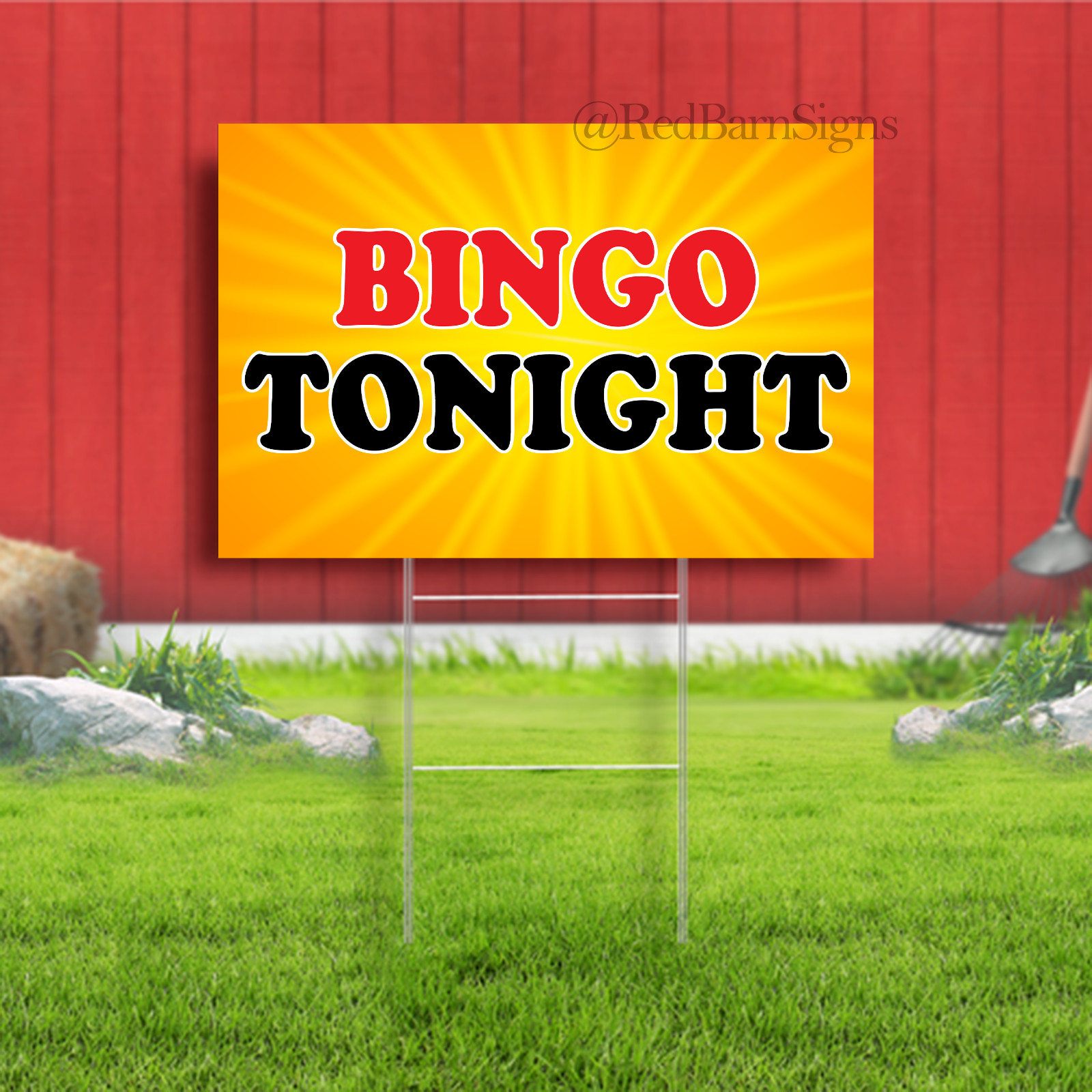 Bingo Tonight Indoor Outdoor Yard Sign