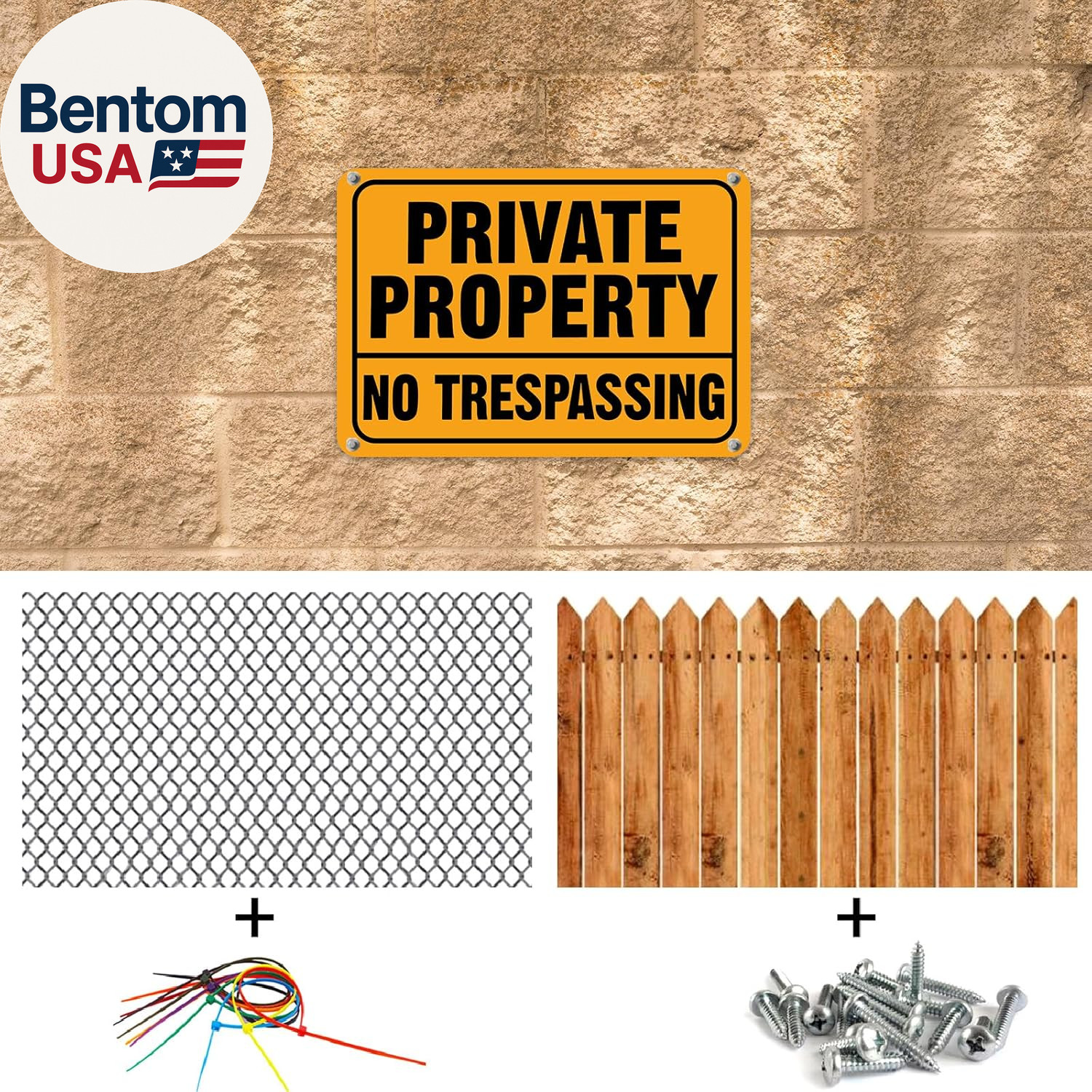 12Pcs No Trespassing Private Property Signs Metal Reflective Aluminum No Trespas