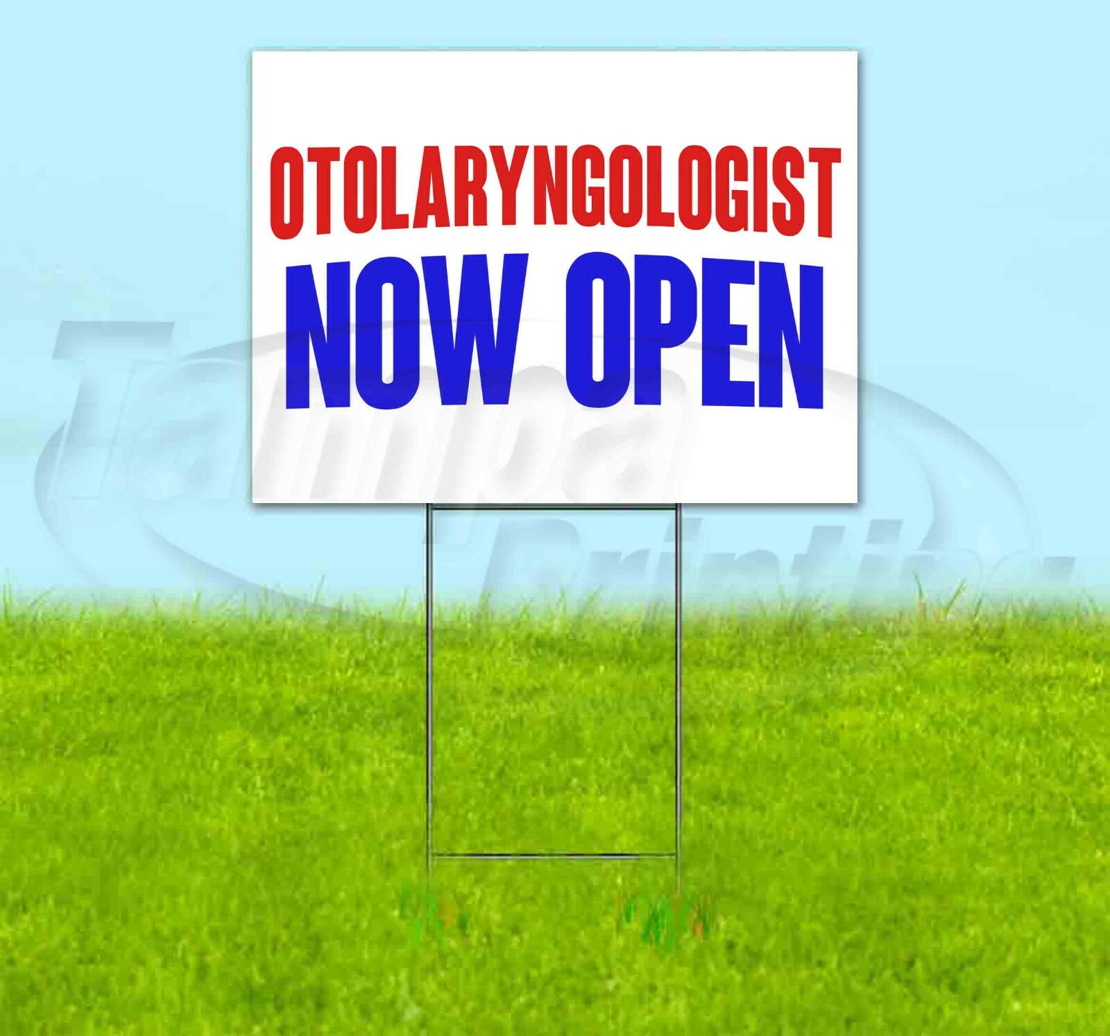 OTOLARYNGOLOGIST NOW OPEN Yard Sign Corrugated Plastic Bandit Lawn Decorations