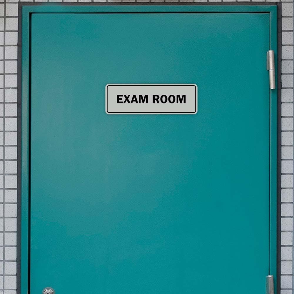 Standard Exam Room Sign Black – Large 1 Pack