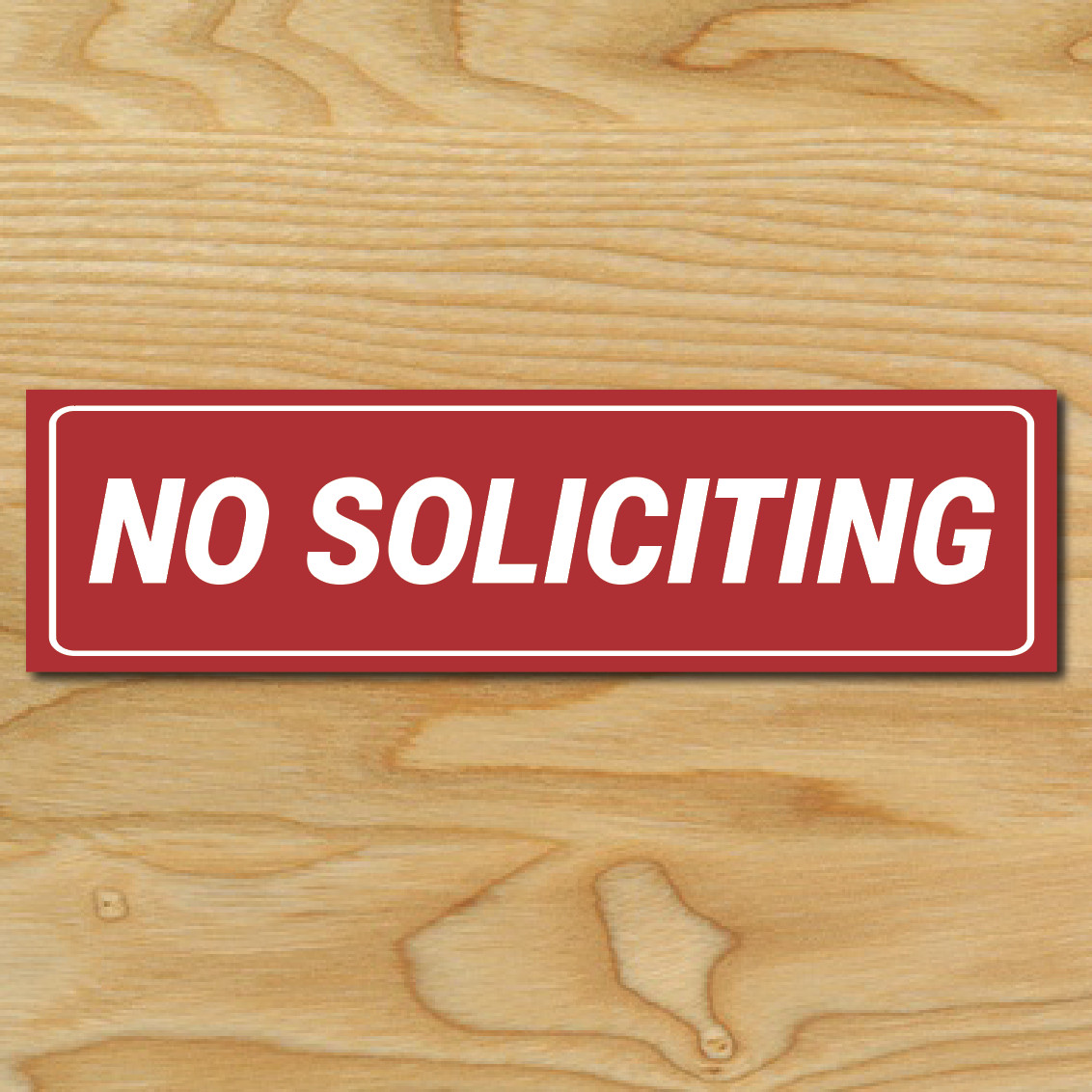 (1) NO SOLICITING Sign Sticker Business Window Door Decal Store 1.5&Prime;x5.5&Prime; NEW