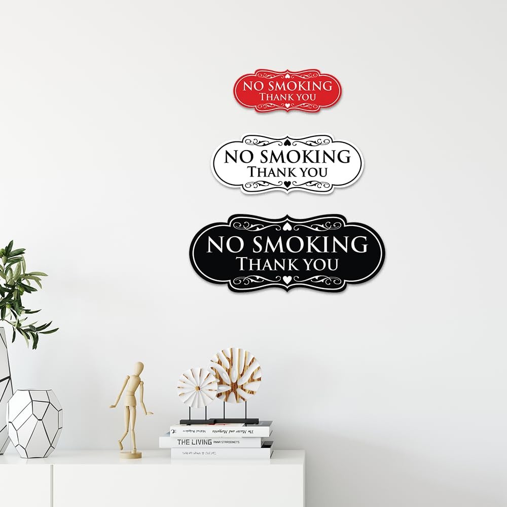 All Quality Designer No Smoking Thank You Wall Or Door Sign – Easy To Install