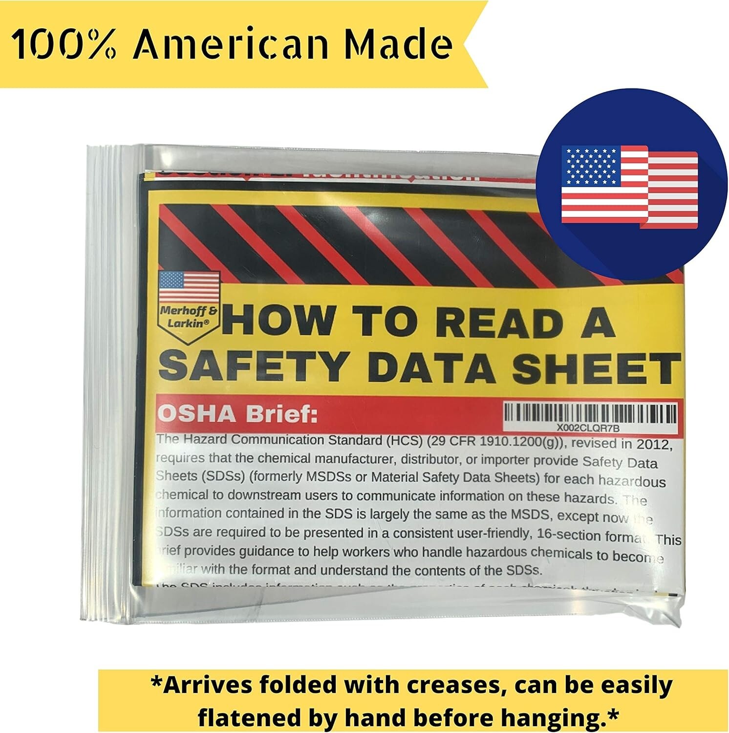 How to Read A Safety Data Sheet (SDS/MSDS) Poster | English & Spanish 2025