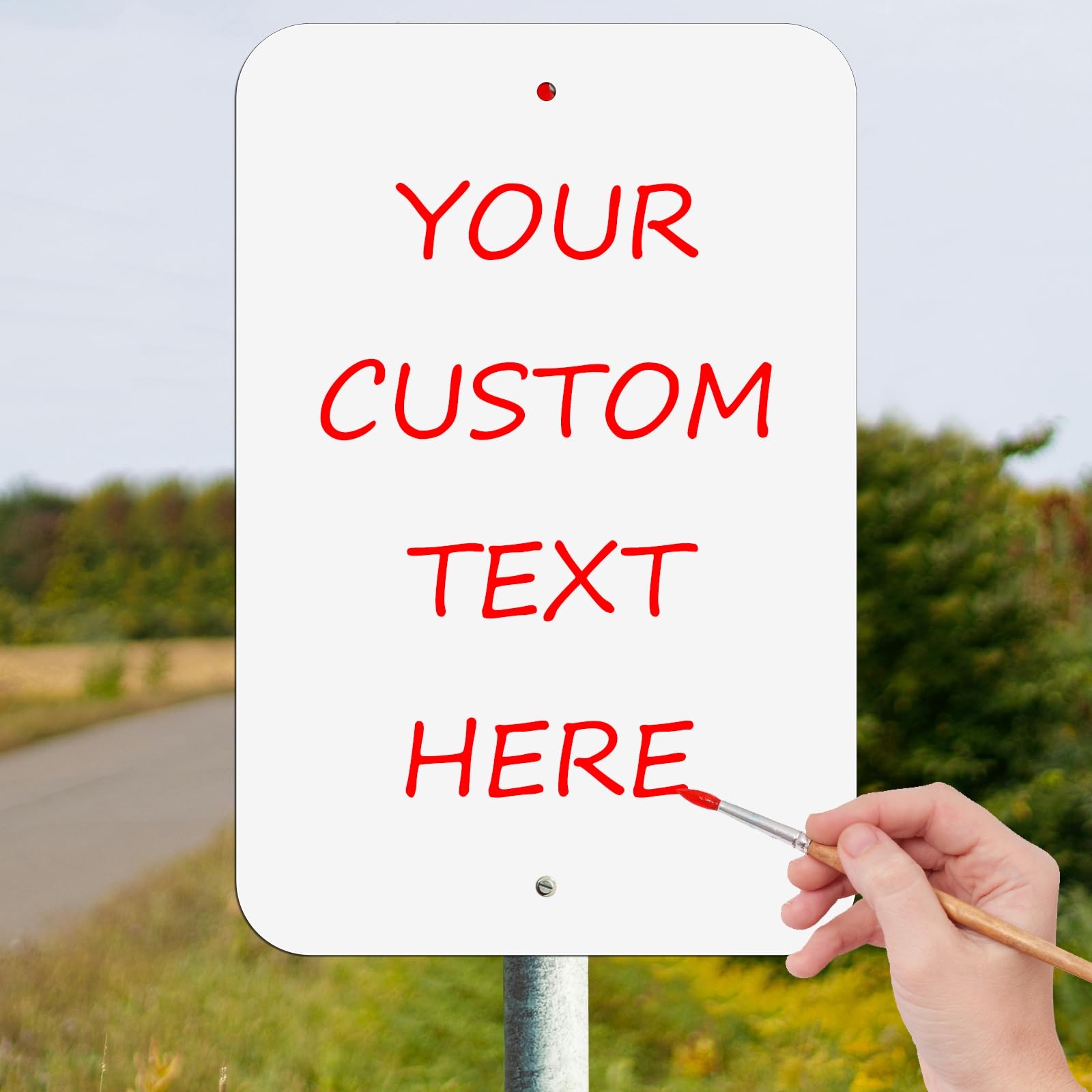 Blank Aluminum Signs 4-Pack, 18 x 12 Inches Sublimation Metal Sign Blank, Wri…