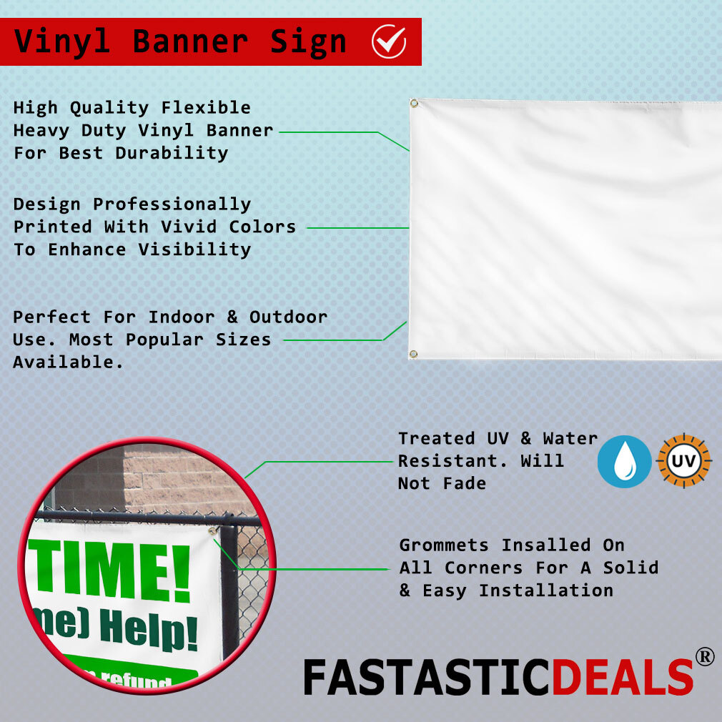 Vertical Vinyl Banner Multiple Sizes Ice Cold Drinks Restaurant Food Bar D