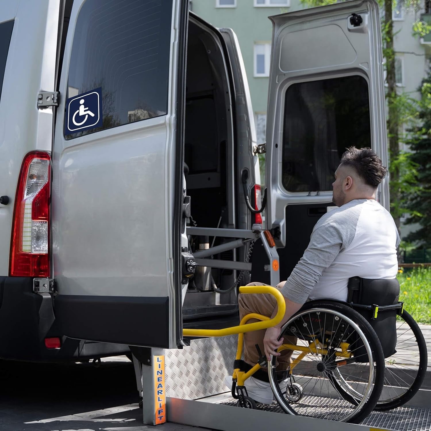 Self-Adhesive Wheelchair Accessibility Decals – 10 Pack, 6×6 inch Durable Vinyl